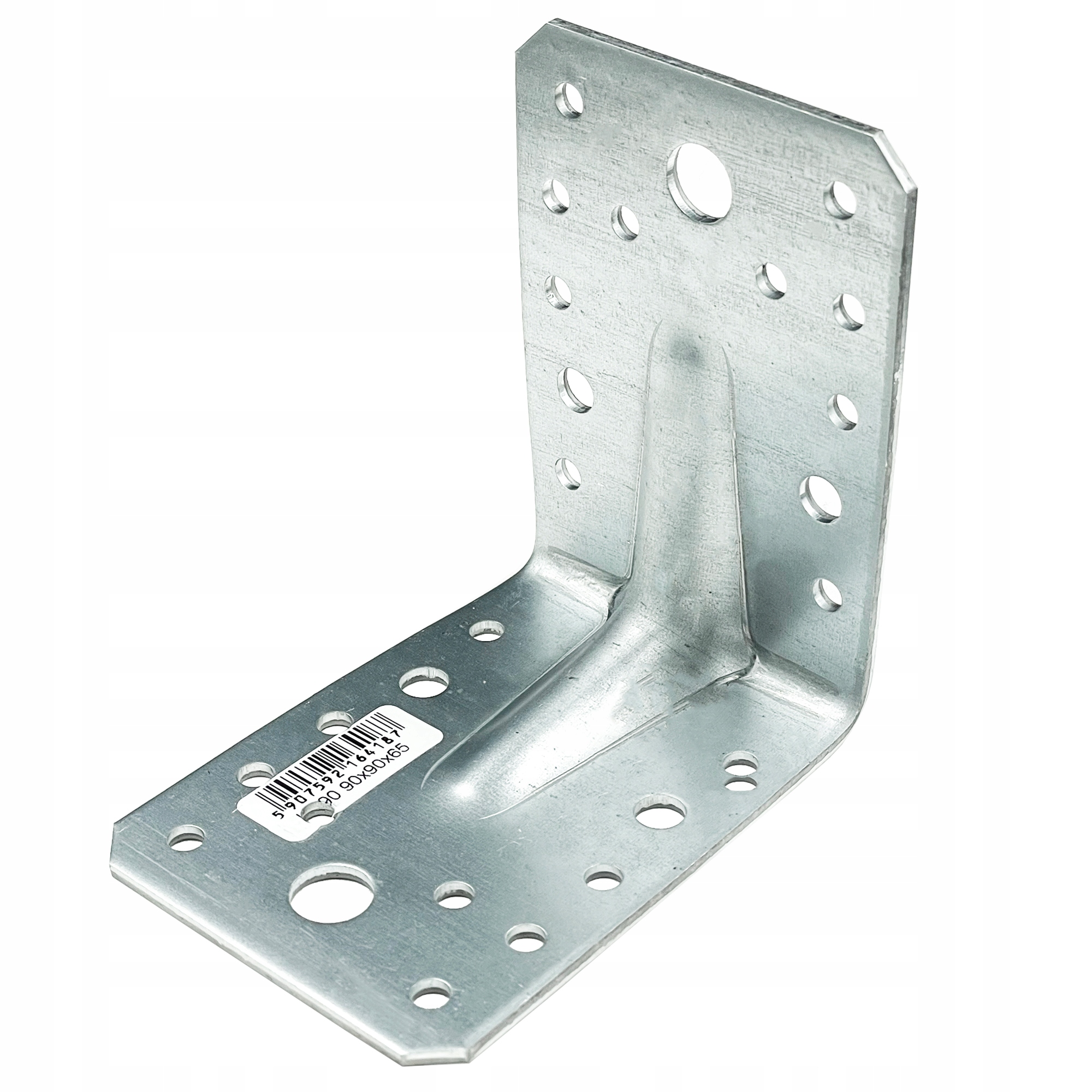 Kątownik z przetłoczeniem 90x90x65x2,5mm, łącznik