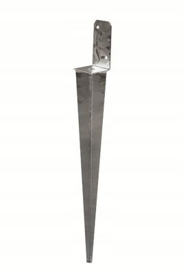 4 SZT. PODSTAWA słupa wbijana "L" x 600mm kotwa - obrazek 2