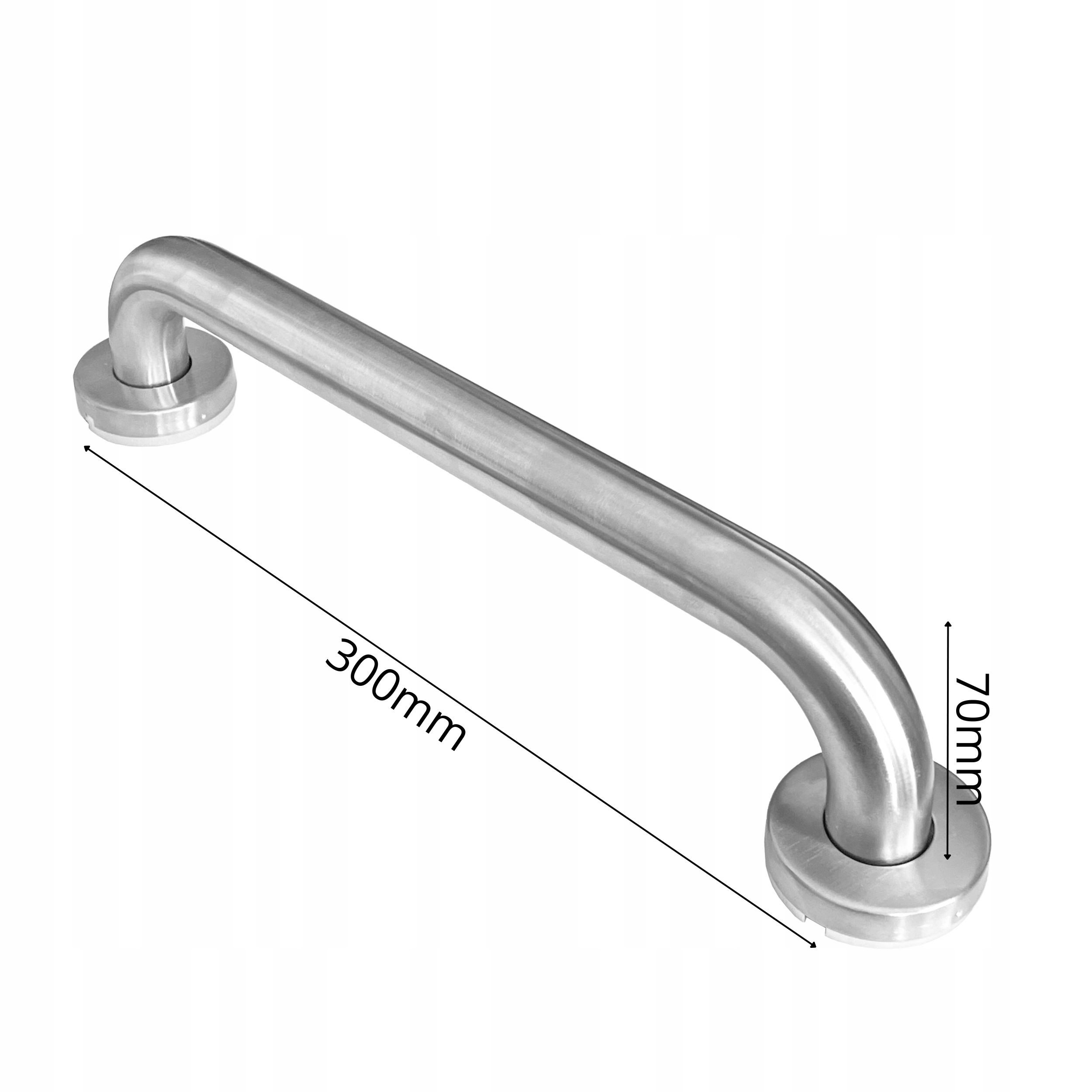 UCHWYT DRZWIOWY GJM INOX 25X300mm POJEDYNCZY - obrazek 2