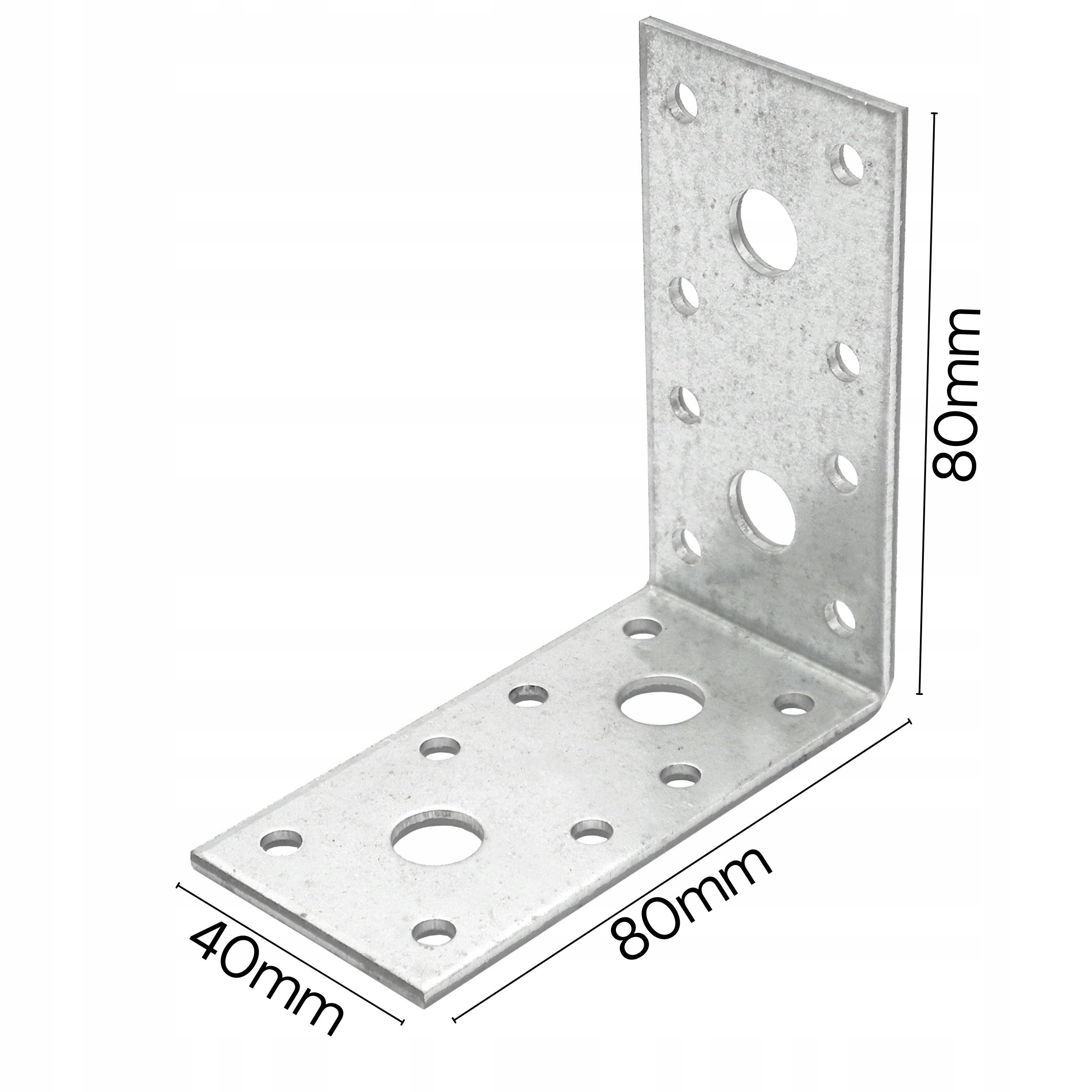 KĄTOWNIK łącznikowy 80x80x40x2,5mm kątowniki montażowe - obrazek 2