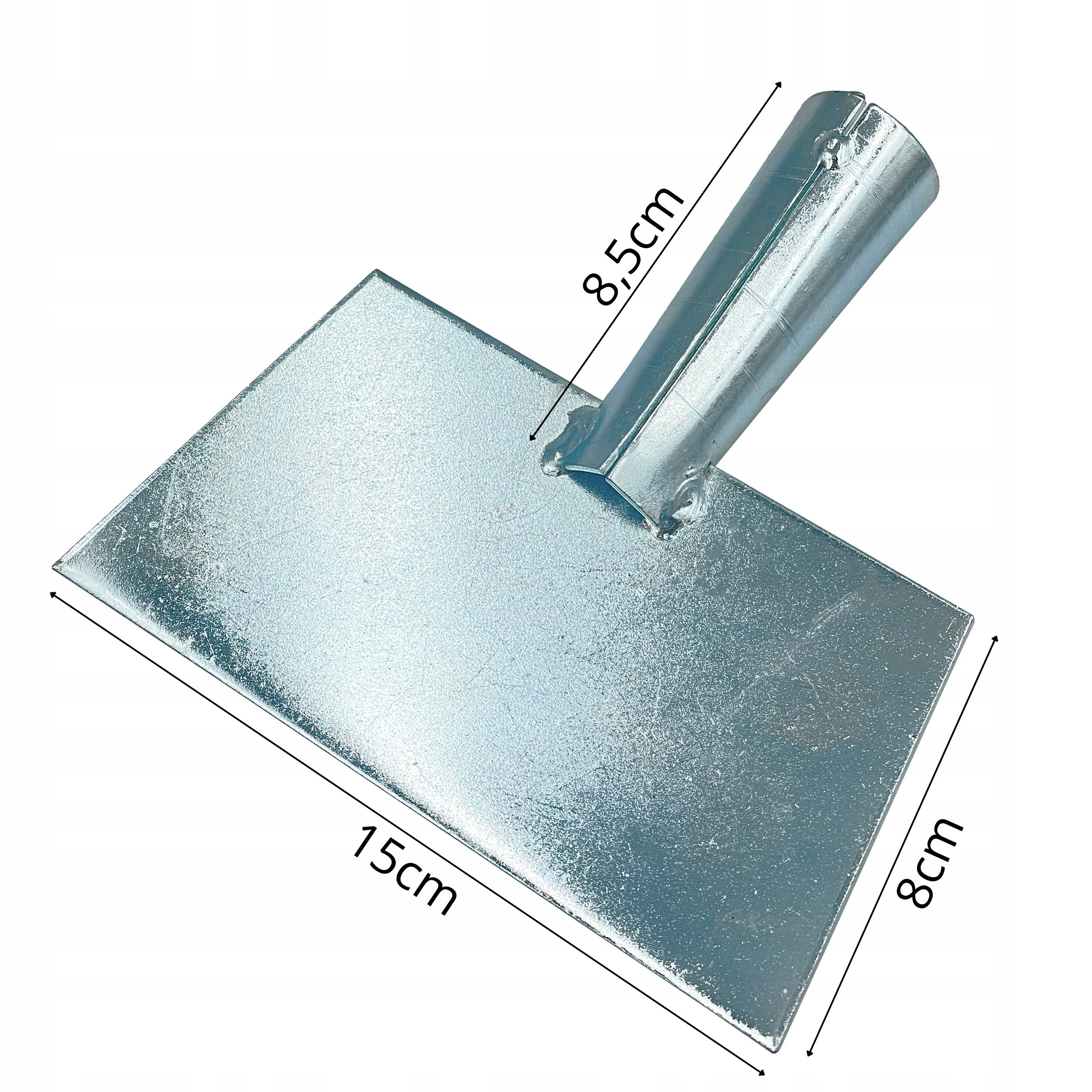 Skuwacz do lodu metalowy 15 x 8 cm, solidny! - obrazek 2