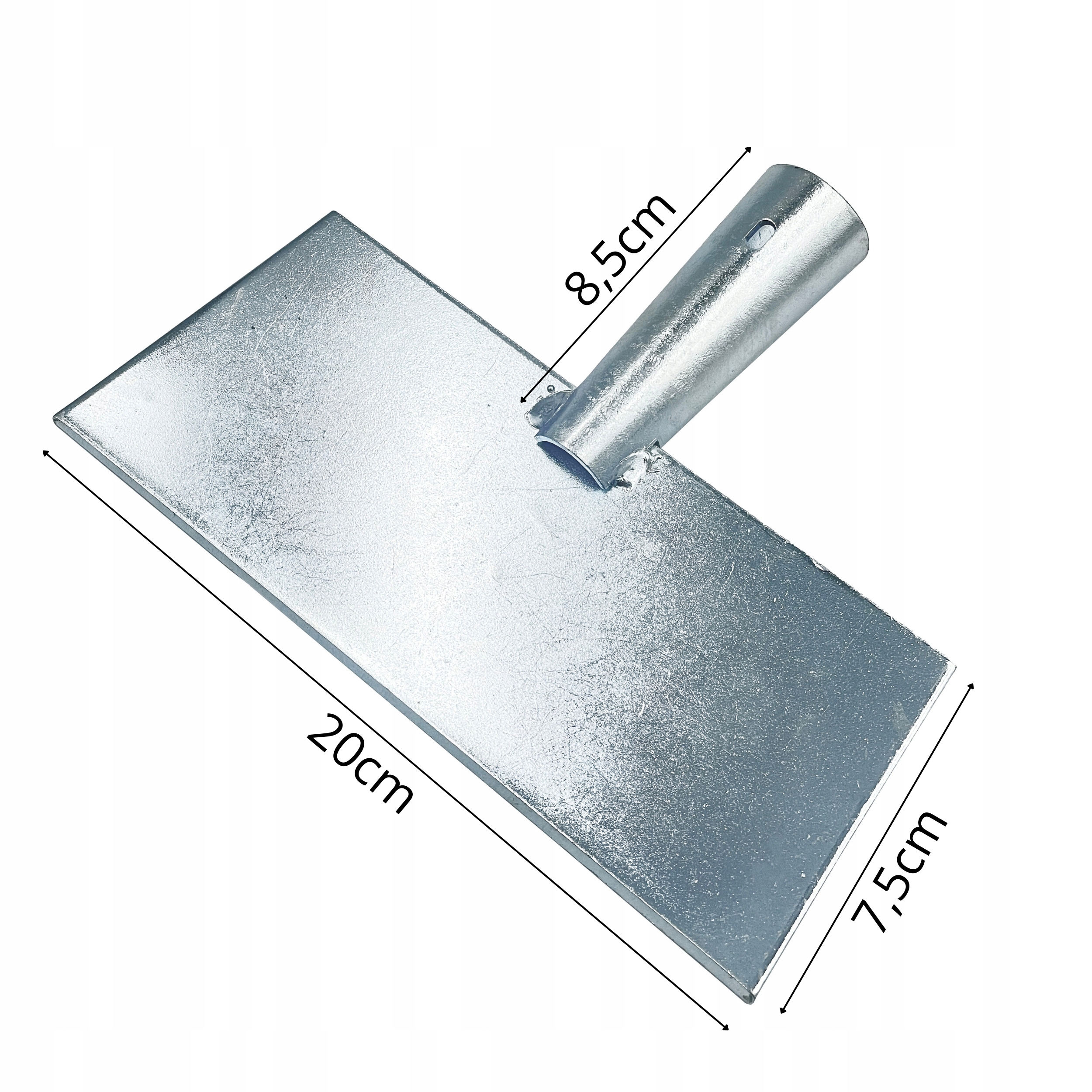 Skuwacz do lodu metalowy 20 x 7 cm, solidny! - obrazek 2